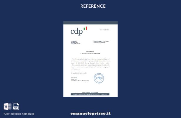 modello di riferimento CDP Italia stile verificato